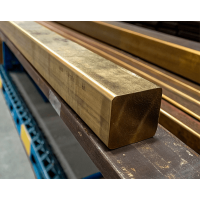 Квадрат бронзовый ДКВНТ 15x15 мм БрАЖ9-4 ГОСТ 1628-2019