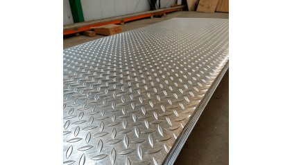 лист алюминиевый рифленый чечевица 0,3 мм АМг2Н2 купить в Новосибирске