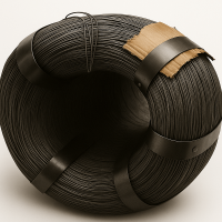 Проволока стальная вязальная черная 0,2 мм 05кп ГОСТ 3282-74