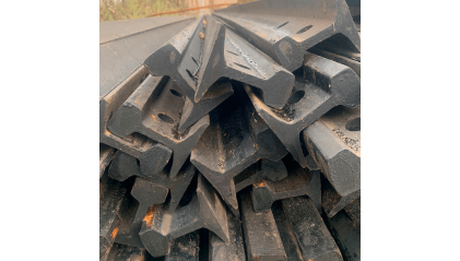 рельсы Р18 стальные узкоколейные 7 м Э76 купить в Новосибирске