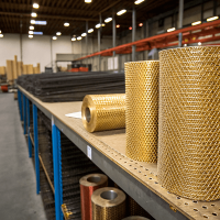 Сетка латунная 0,14x0,14x0,1 мм Л80 ГОСТ 6613-86