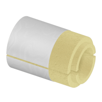 Скорлупа ППУ фольгированная 76x50 мм для труб ГОСТ 30732-2020