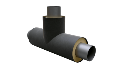 тройник в ППУ-ПЭ изоляции 219х6-159х6 мм купить в Новосибирске