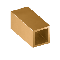 Труба латунная профильная квадратная ДКВНТ 48x48x1 мм Л90 ТУ 48-21-428-84