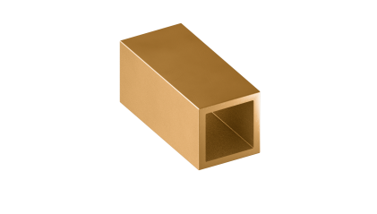 трубу латунную профильную квадратную ДКВНТ 10x10x2 мм Л90 купить в Новосибирске