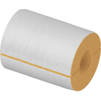 Цилиндр теплоизоляционный минераловатный вырезной оцинкованный 1020x30x1000 мм Г1 Ц 150 ГОСТ 23208-2022