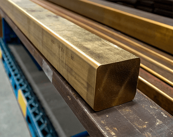 Квадрат бронзовый ДКВНТ 8x8 мм БрБ2 ГОСТ 15835-2013 фото